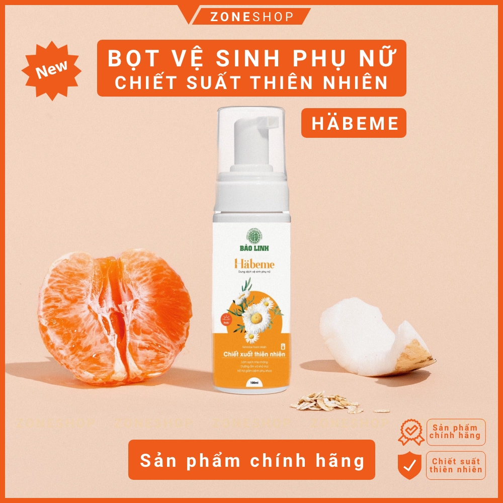 Sản phẩm mới: Dung dịch vệ sinh tạo bọt, bọt vệ sinh HABEME - Sản xuất tại Dược Bảo Linh, phân phối toàn quốc ZONESHOP