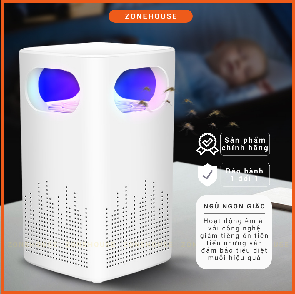 Đèn bắt muỗi cao cấp ZONEHOUSE, chế độ thông minh, trang trí để bàn, làm đèn ngủ, hiệu quả cao