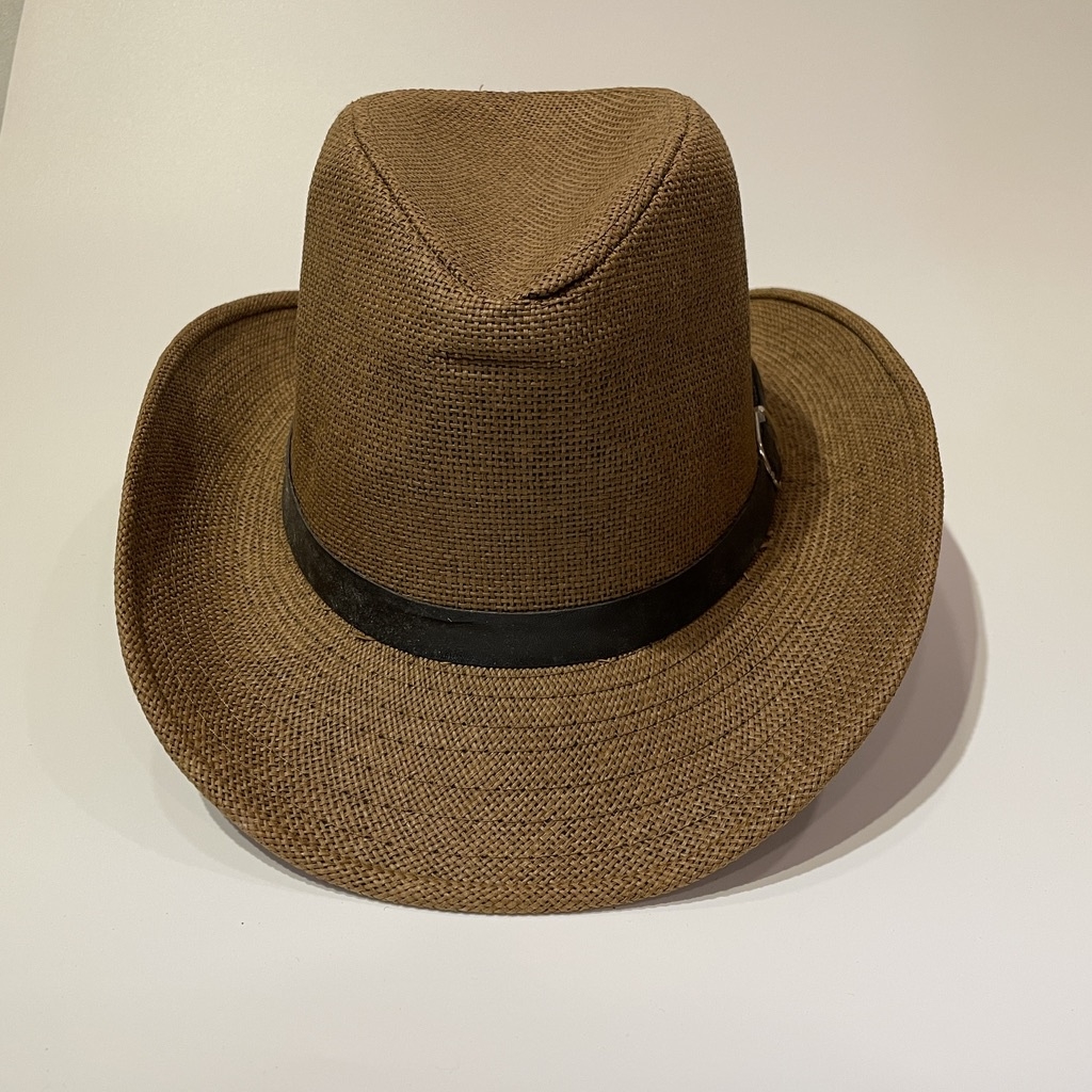 Mũ cói phớt vành trung dành cho Nam Nữ đi biển khoá viền thoáng mát, mũ nón phớt rộng vành 5cm [ZONESHOP.VN]