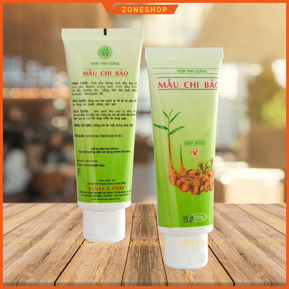 Kem TAN MỠ, SĂN CHẮC DA - Kem gừng xoa bóp Mẫu Chi Bảo - Hỗ trợ giảm mỡ bụng, giảm đau cơ, xương khớp, đau lưng, vai