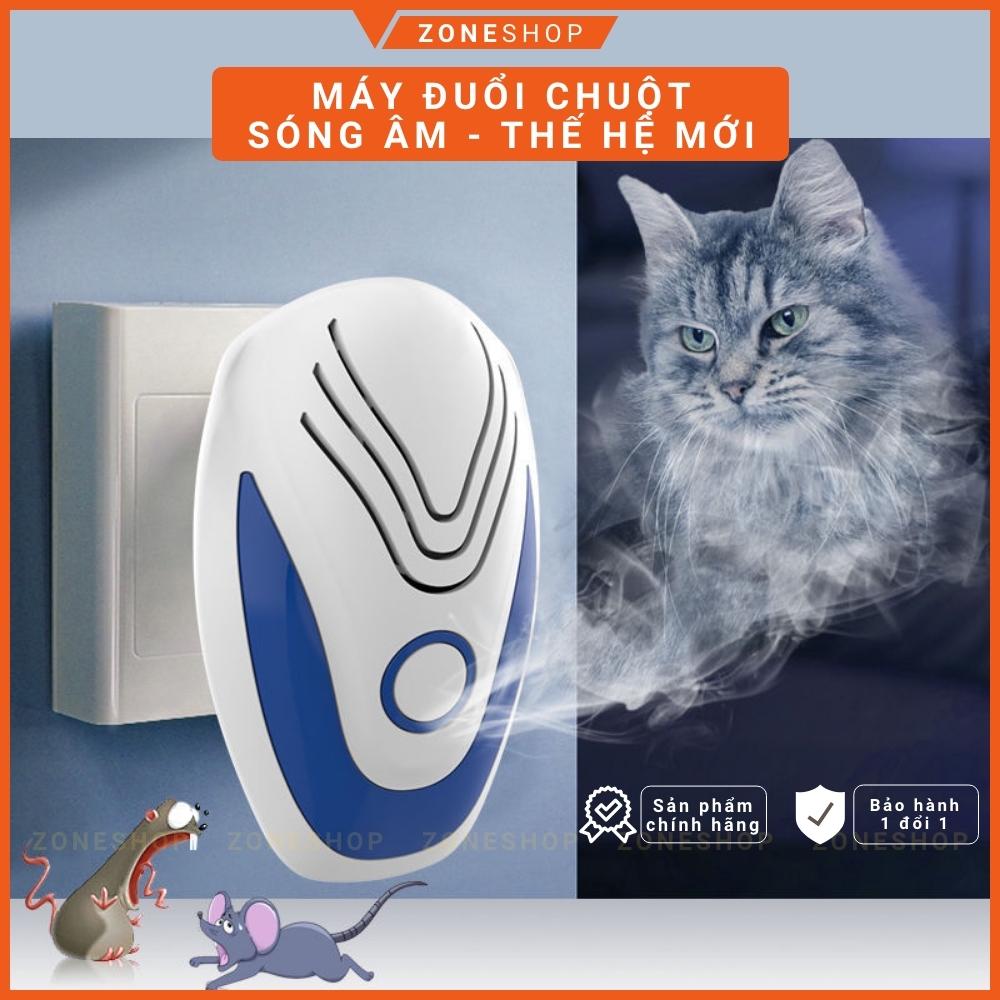 Máy đuổi chuột sóng âm ZoneHouse, thiết bị đuổi chuột, muỗi, côn trùng bằng sóng siêu âm, hiệu quả, an toàn [ZONESHOP]