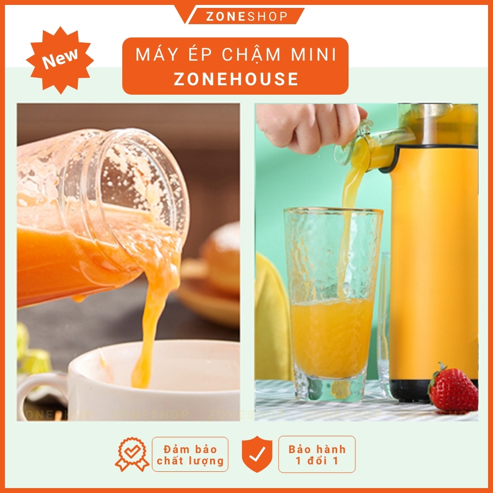 Máy ép chậm mini ZONEHOUSE - GUOYUAN Máy Ép Trái Cây Tươi GUOYUAN hàng mới phiên bản nâng cấp mạnh mẽ nhất [ZONESHOP]