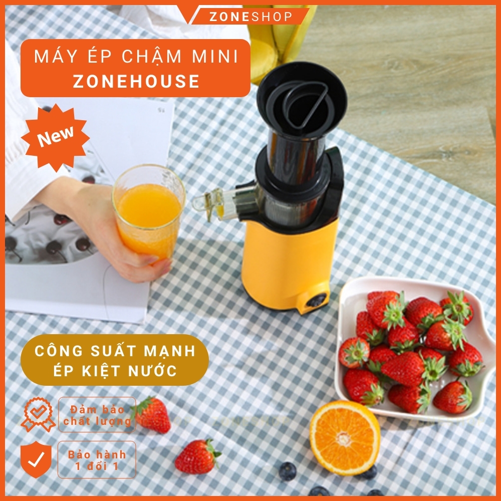 Máy ép chậm mini ZONEHOUSE - GUOYUAN Máy Ép Trái Cây Tươi GUOYUAN hàng mới phiên bản nâng cấp mạnh mẽ nhất [ZONESHOP]