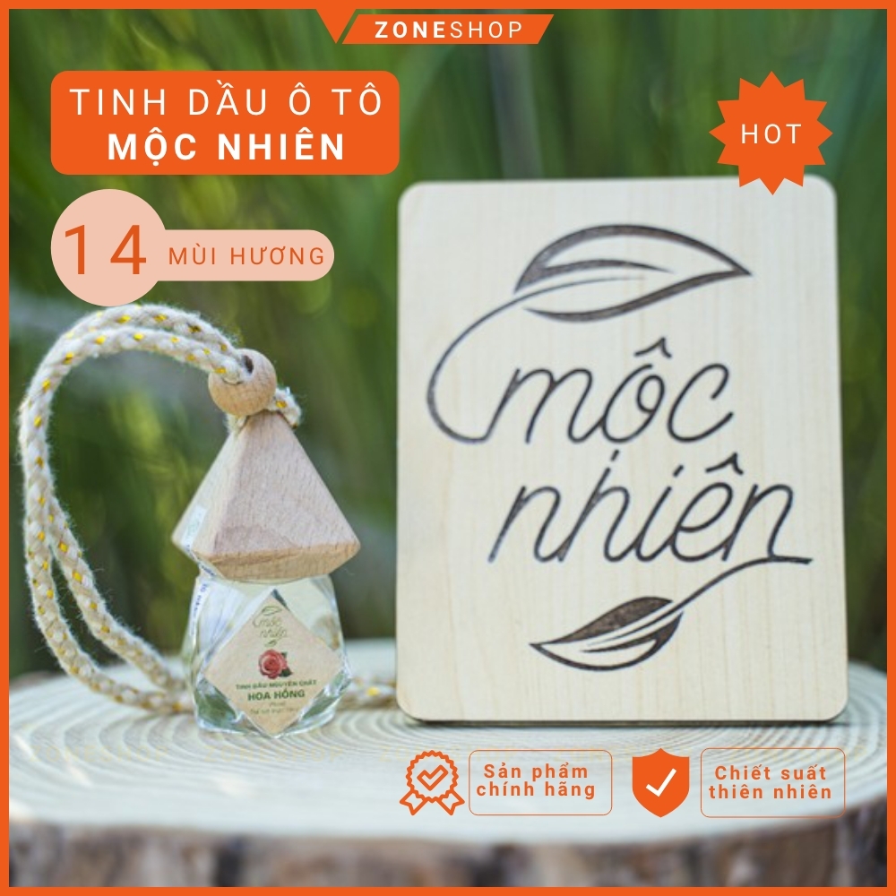 Tinh dầu treo xe ô tô Mộc Nhiên có chứng nhận, 14 mùi hương thơm, phân phối giá sỉ tại ZONESHOP