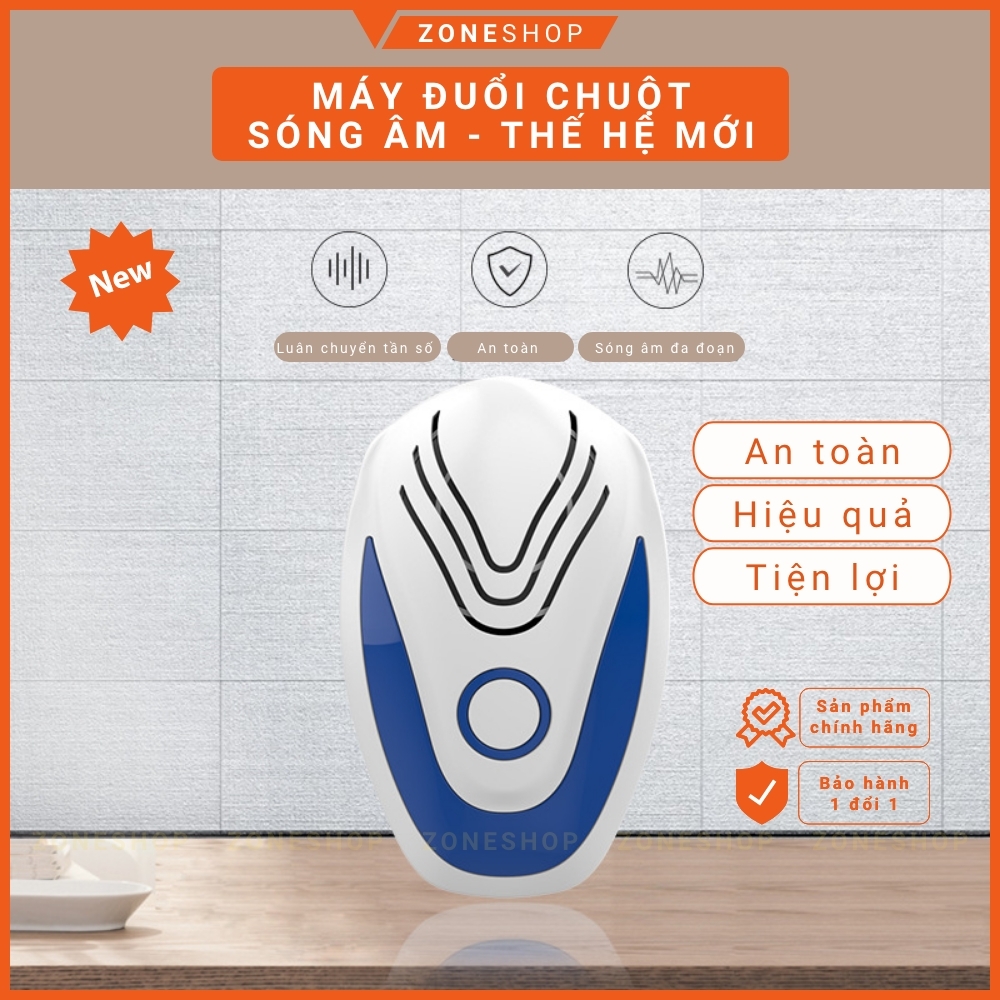Máy đuổi chuột sóng âm ZoneHouse, thiết bị đuổi chuột, muỗi, côn trùng bằng sóng siêu âm, hiệu quả, an toàn [ZONESHOP]