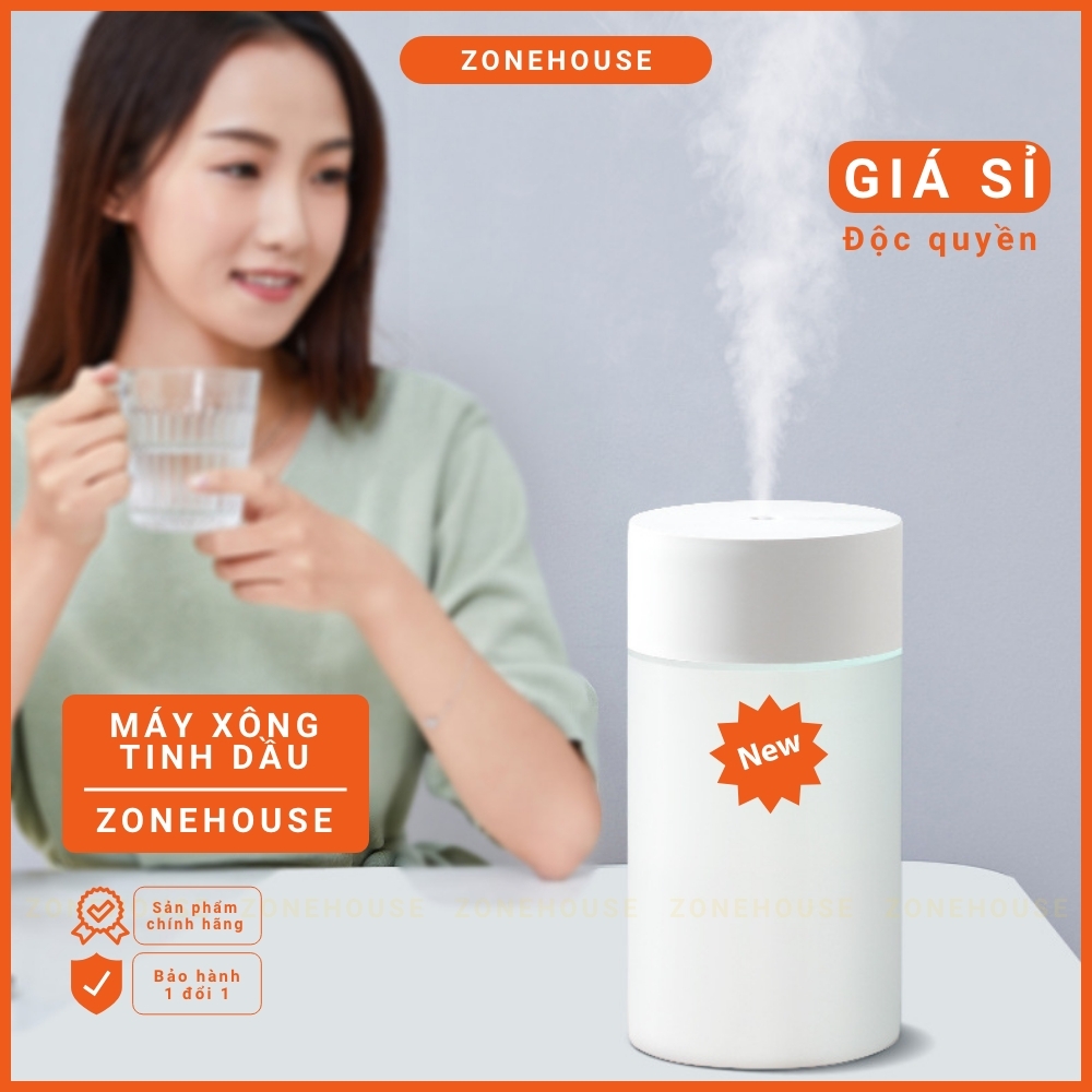 [GIÁSỈ] Máy xông tinh dầu tạo ẩm ZONEHOUSE, máy phun sương xông tinh dầu giá rẻ, máy khuếch tán tinh dầu [ZONESHOP]