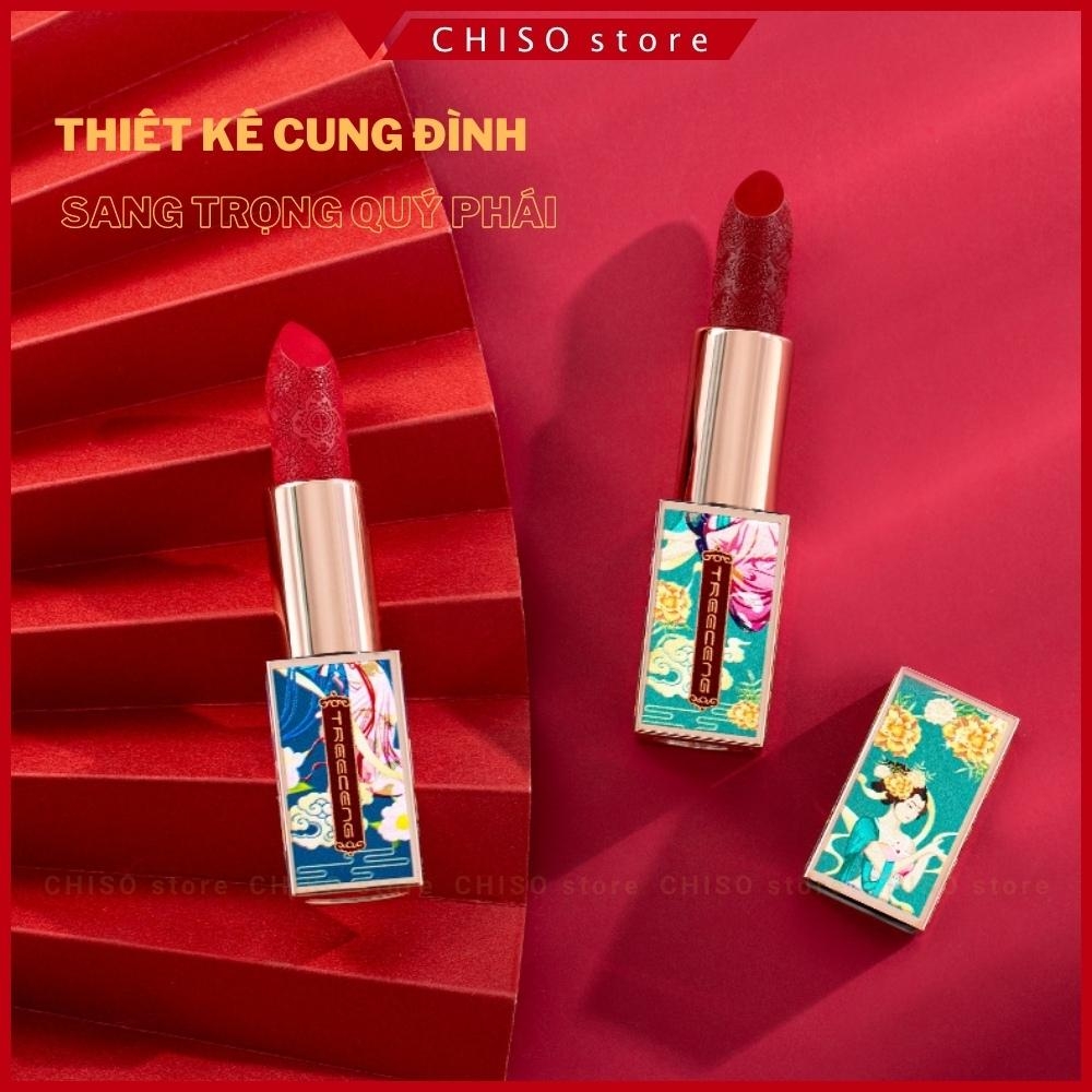 Son môi Treeceng dưỡng ẩm trang điểm lâu trôi thiết kế cung đình sang trọng quý phái mỹ phẩm nội địa trung 3.6g
