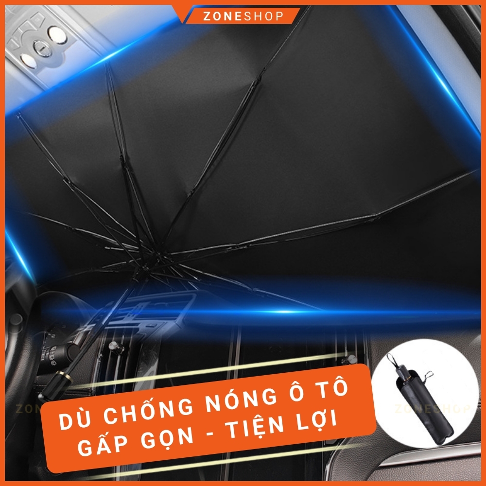 Ô che nắng kính lái xe hơi ZONECAR, dù che nắng kính lái ô tô đa năng, chống nắng và tia uv bảo vệ nội thất [ZONESHOP]