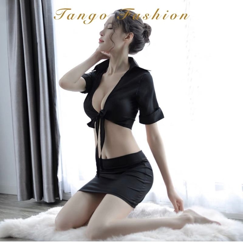 Đồ ngủ sexy cosplay thư ký công sở đáng yêu gợi cảm + quần chip G string quyến rủ [TANGO FASHION]