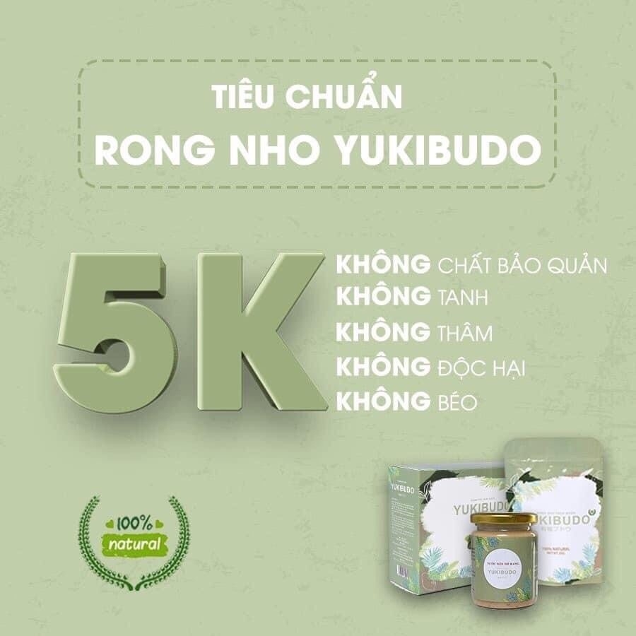 Rong nho tách nước YUKIBUDO túi 25 g [CHÍNH HÃNG], rong nho tách nước Công nghệ Nhật Bản, hoàn toàn tự nhiên 100%