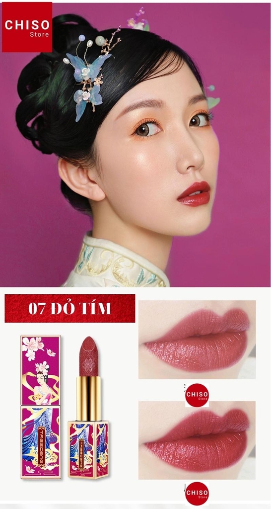 Son môi Treeceng dưỡng ẩm trang điểm lâu trôi thiết kế cung đình sang trọng quý phái mỹ phẩm nội địa trung 3.6g