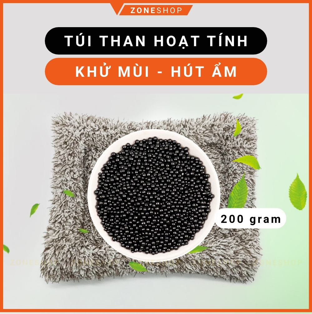 Thú bông than hoạt tính khử mùi, túi than tre lọc không khí hút ẩm trang trí taplo ô tô, xe hơi, bàn làm việc Zone Shop