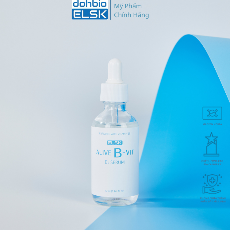 Serum B5 DOHBIO Elsk Alive B-vit 50ml, nhập khẩu Hàn Quốc, chăm sóc da, tinh chất B5 dành cho mọi làn da