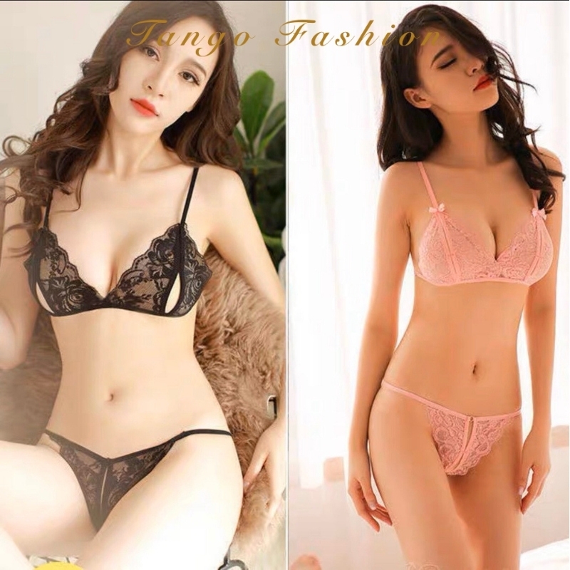 Đồ lót ren - bộ lót sexy quyến rũ gợi cảm dây, quần chip lọt khe hở đấy + áo lót ren siêu mỏng [TANGO FASHION]