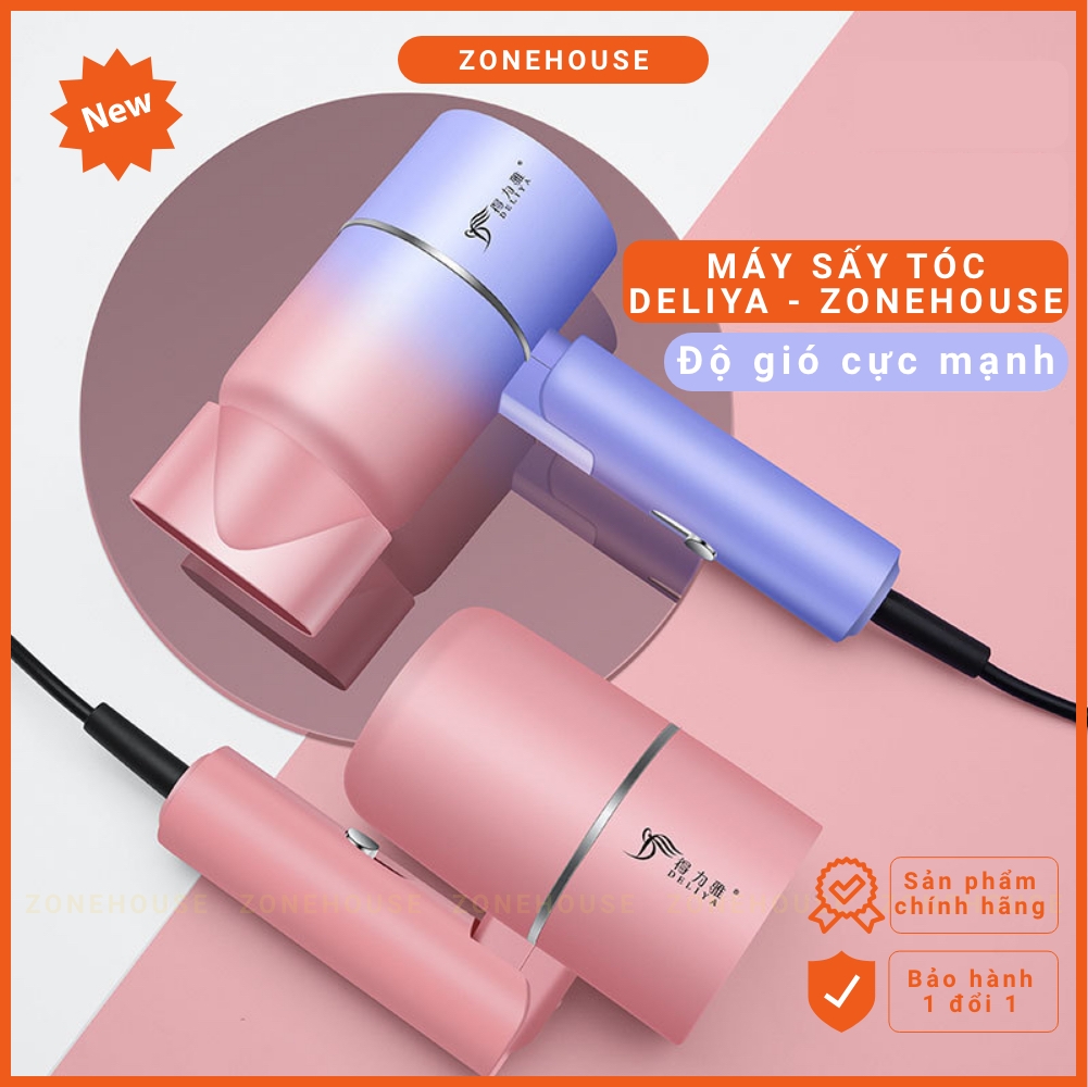 Máy Sấy Tóc 2 chiều Deliya - ZoneHouse, gấp gọn tiện lợi, công suất cao, máy sấy tạo kiểu tóc chuyên nghiệp