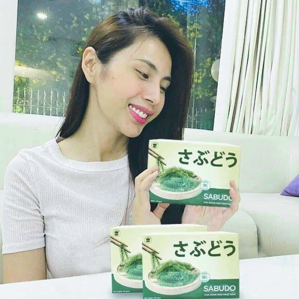 [CHÍNH HÃNG] COMBO 1 Hộp Rong nho tách nước SABUDO và 1 Chai xốt mè rang, vua rong nho Nhật Bản, rong nho Sabudo