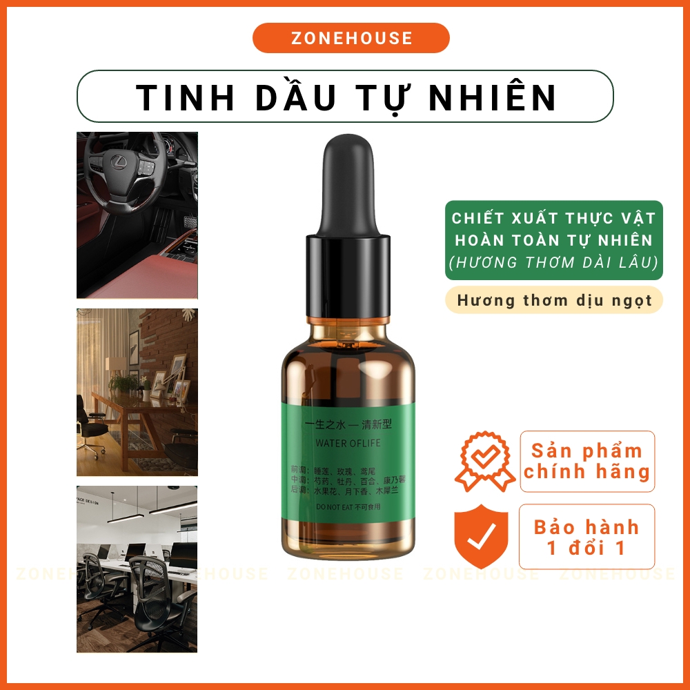 [NEW] Tinh dầu tự nhiên chiết xuất hoàn toàn từ thực vật, an toàn sức khoẻ, mùi hương dễ chịu, lan toả sâu ZONEHOUSE