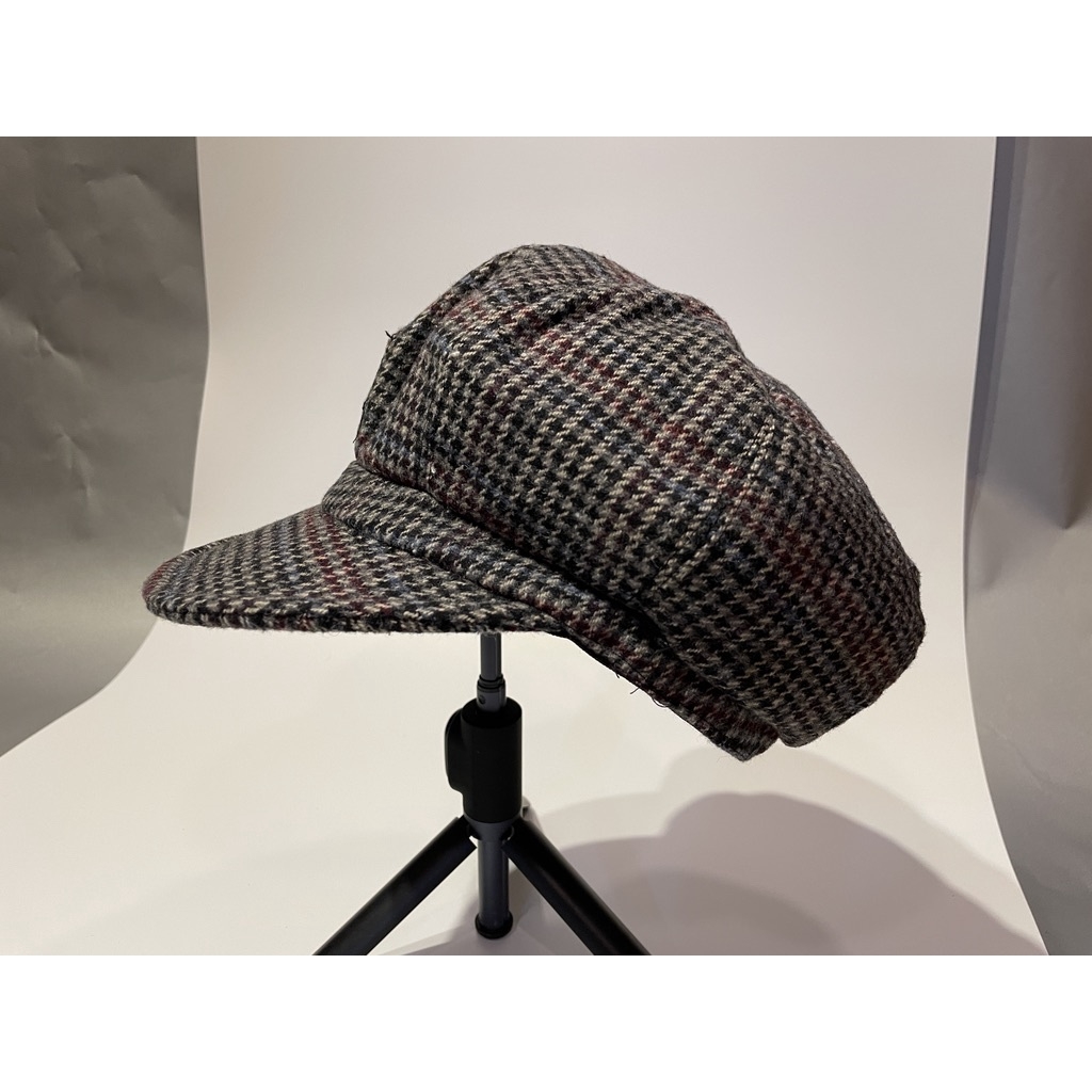 Mũ Nồi Họa Tiết Sọc Caro Phong Cách Retro Anh Quốc Cho Nữ