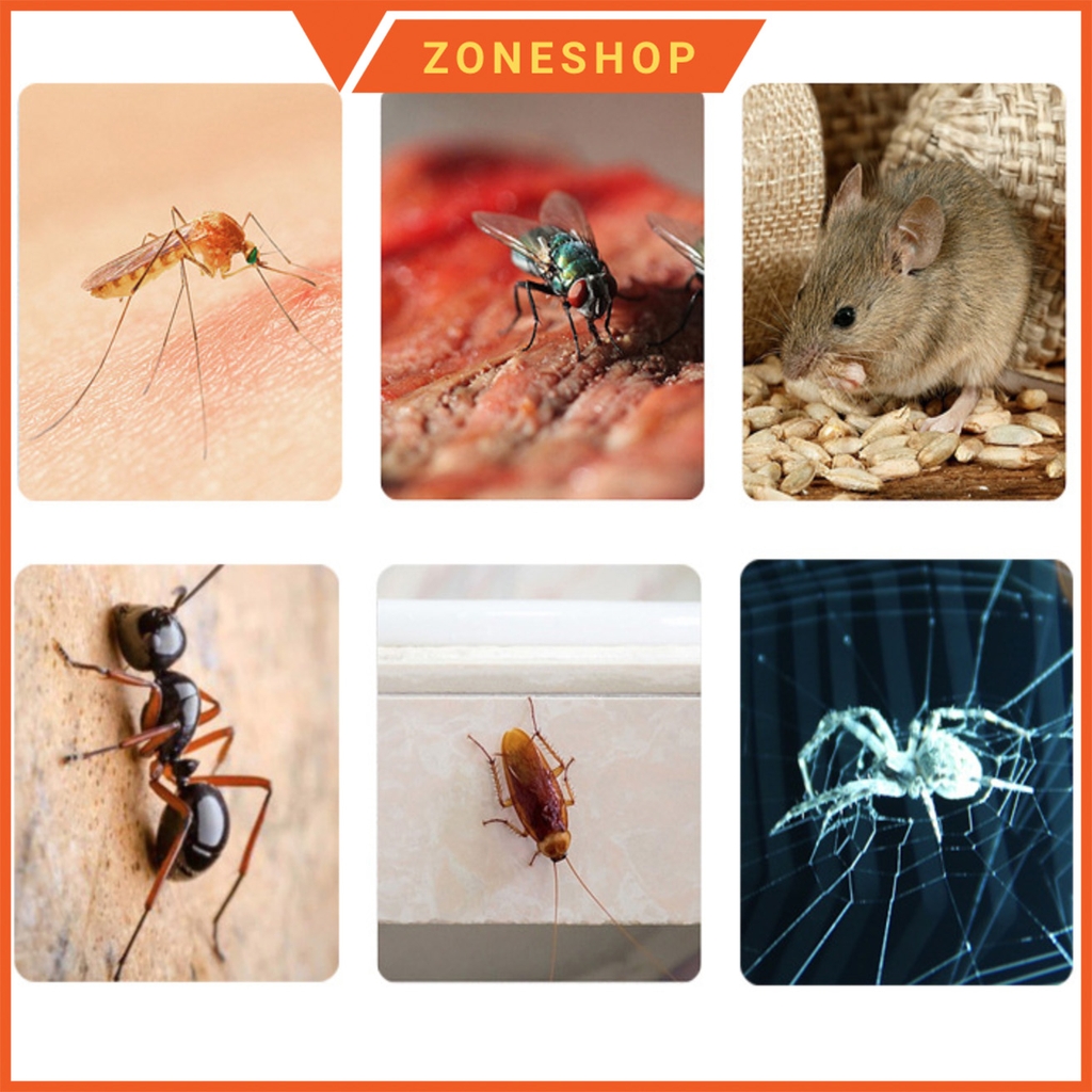 [COMBO ĐUỔI MUỖI] Máy đuổi muỗi sóng âm+Bình xịt đuổi muỗi ZONESHOP. Bộ dụng cụ đuổi muỗi Fly@way an toàn, hiệu quả