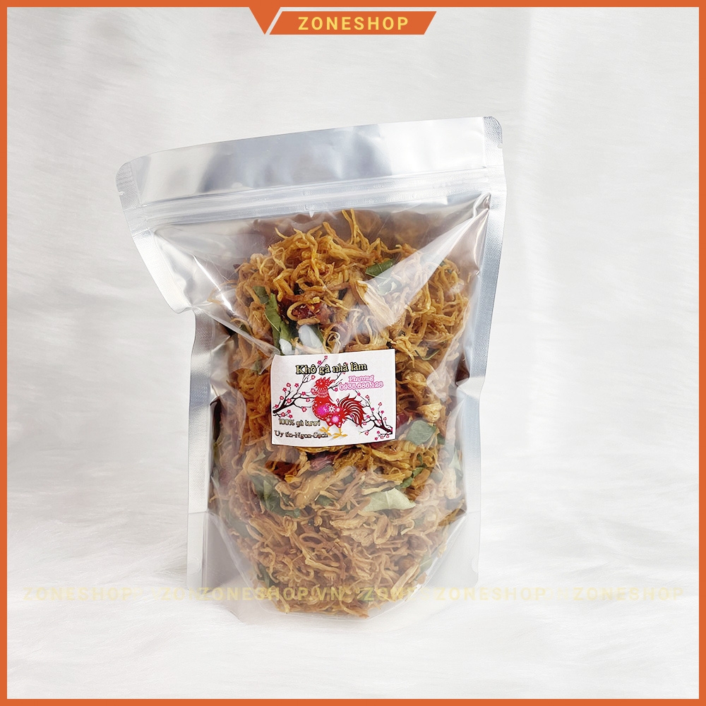 Khô gà lá chanh [Nhà làm] bé Phương - Gà khô chanh cay, đồ ăn vặt thơm ngon bổ rẻ, ớt cay [ZONESHOP]