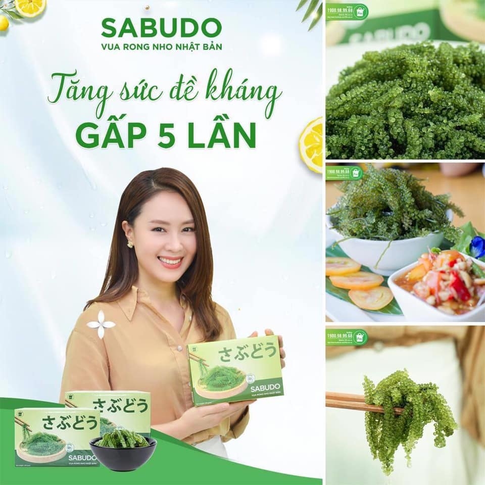 [NEW] Rong nho tách nước SABUDO + Chai xốt mè rang, vua rong nho Nhật Bản, phân phối rong nho Sabudo chính hãng ZONESHOP