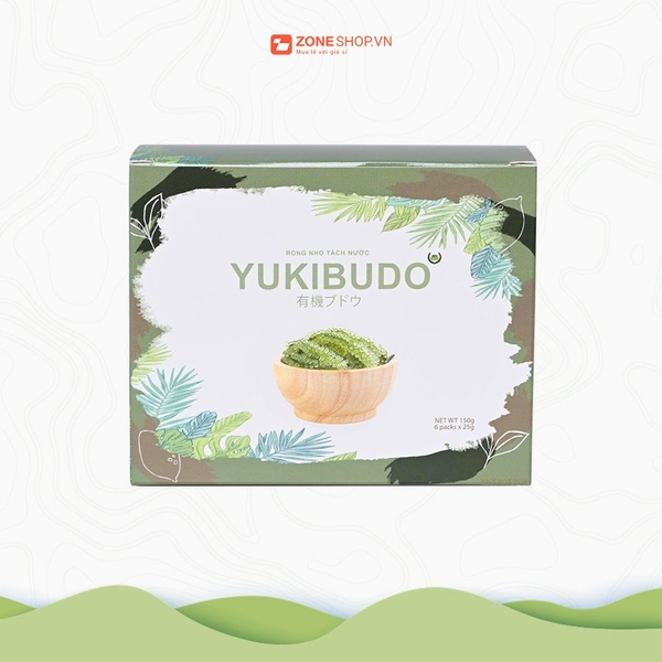 [CHÍNH HÃNG] Rong nho tách nước YUKIBUDO, rong nho tách nước CN Nhật Bản, rong kho yukibudo, hoàn toàn tự nhiên 100%