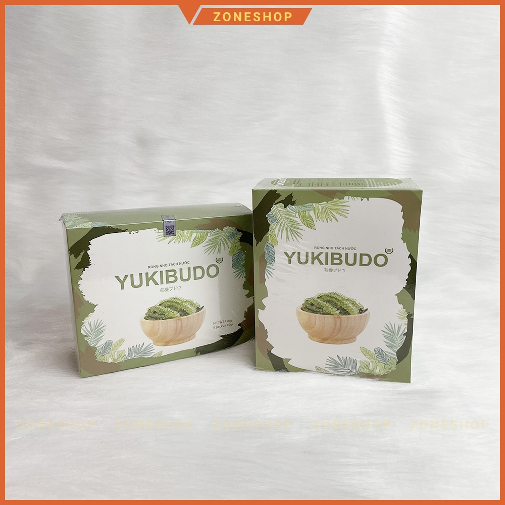 [NEW] Rong nho tách nước YUKIBUDO [CHÍNH HÃNG] tặng nước xốt mè rang - Rong nho CN Nhật Bản Yukibudo [ZONESHOP]