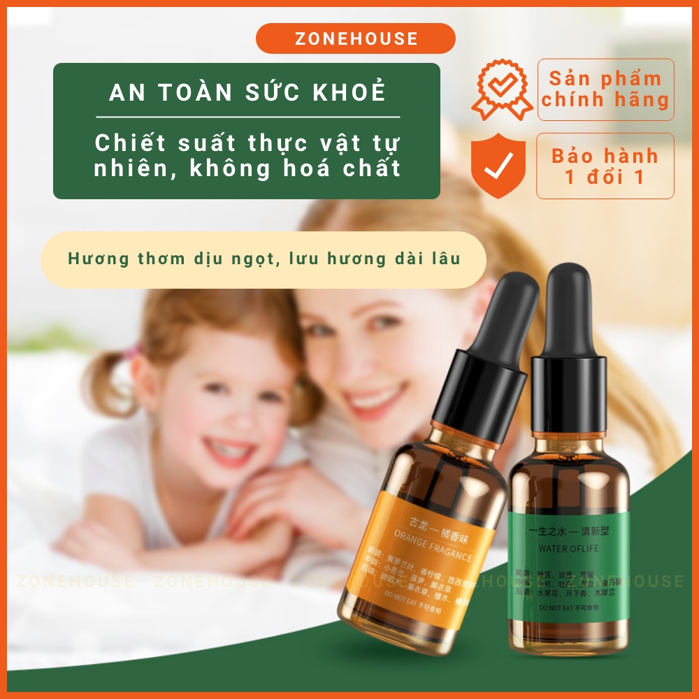 [NEW] Tinh dầu tự nhiên chiết xuất hoàn toàn từ thực vật, an toàn sức khoẻ, mùi hương dễ chịu, lan toả sâu ZONEHOUSE